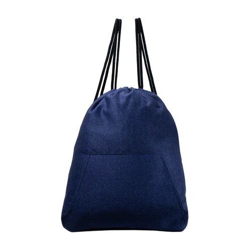 50 Pieces of 16 Inch Stretchy Drawstring Backpack In Navy Blue
