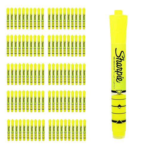 200 Pieces of Ink Indicator Highlighters In Yellow