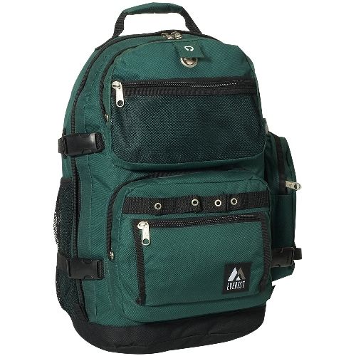 20 Pieces of Oversized Deluxe Backpack In Dark Green