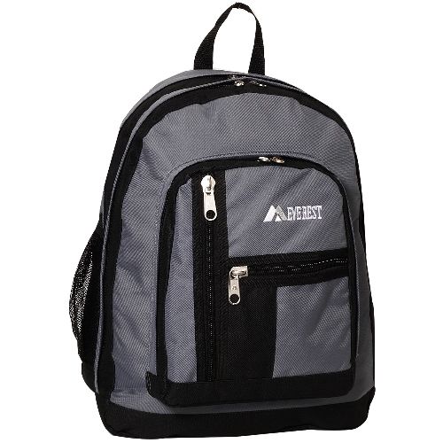 30 Pieces of Double Main Compartment Backpack In Dark Gray