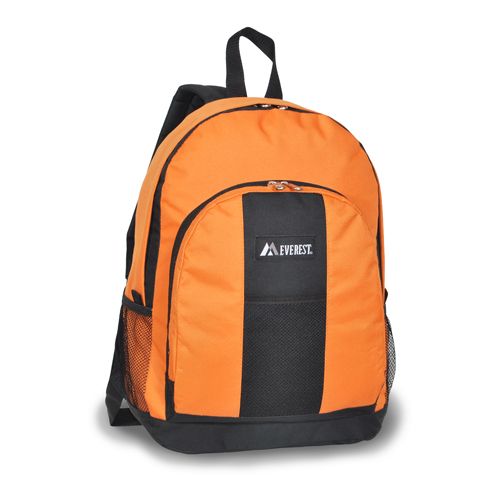 30 Wholesale Backpack With Front And Side Pockets In Orange