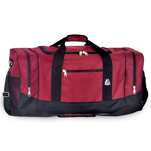 20 Pieces Crossover Duffel Bag Large In Burgandy - Duffel Bags - at ...
