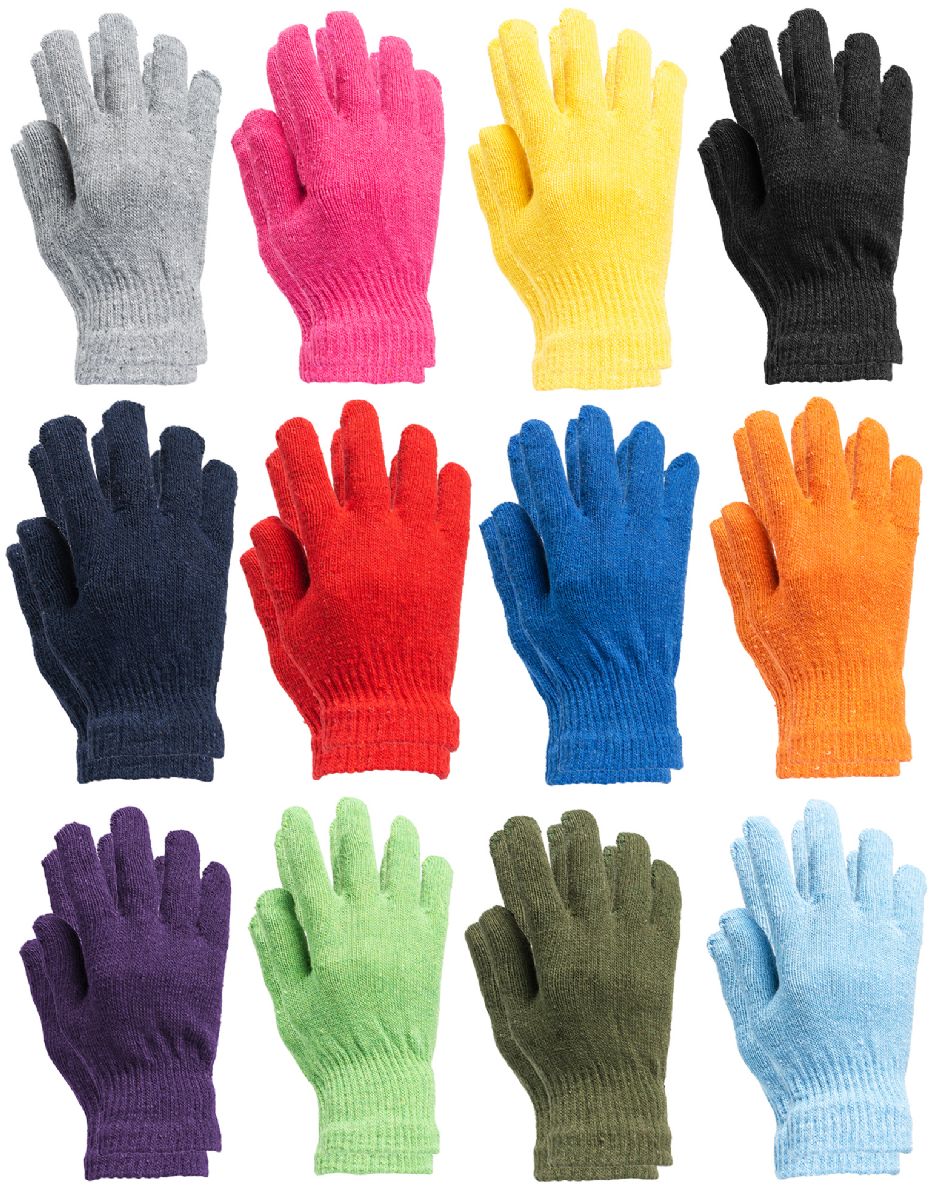 36 Pairs of Yacht And Smith Unisex Winter Gloves In Assorted Bright Colors