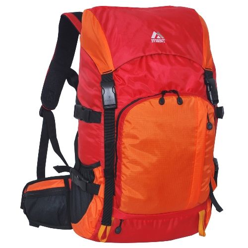 10 Pieces of Weekender Hiking Pack In Red Orange