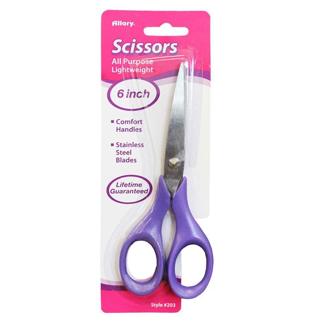 144 Wholesale All Purpose Scissors, 6 Inches