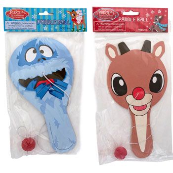 24 Wholesale Paddle Ball Rudolph