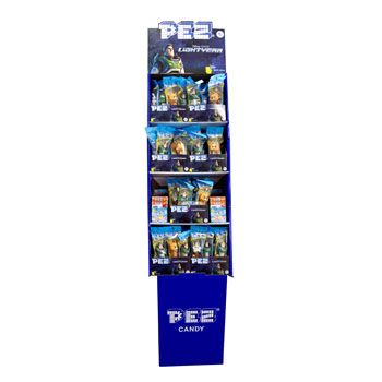 108 pieces Pez Shipper 108pc Light Year 84 Dispensers / 24 6pk Rolls - Food & Beverage