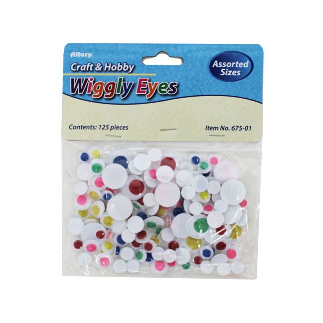 144 Pieces of Wiggly Eyes, Colors, 125 Count