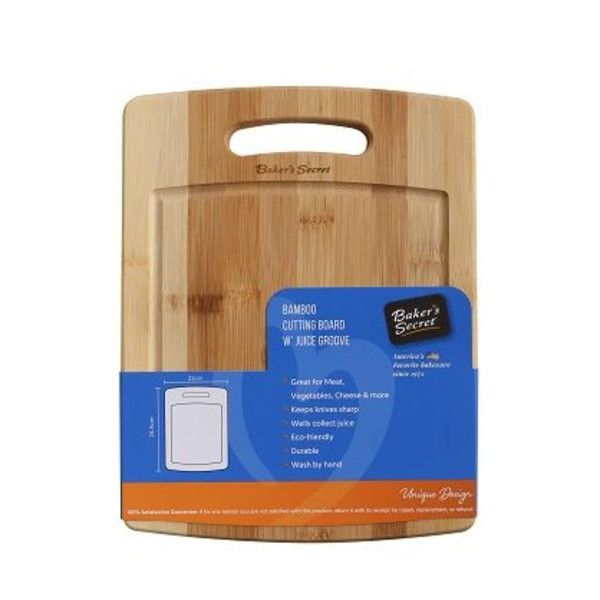 24 Pieces of Baker's Secret 10 Inch Bamboo Cutting Board W Juice Groove C/p 24