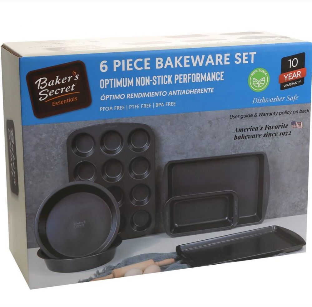 4 pieces Baker's Secret 6 Piece Baking Pan Set, Duraslate Non Stick C/p 4 -  Frying Pans and Baking Pans - at 