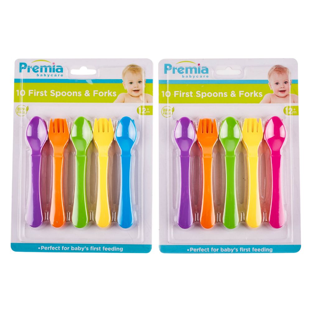 36 Pieces of Premia Baby 10pc First Spoons And Forks C/p 36