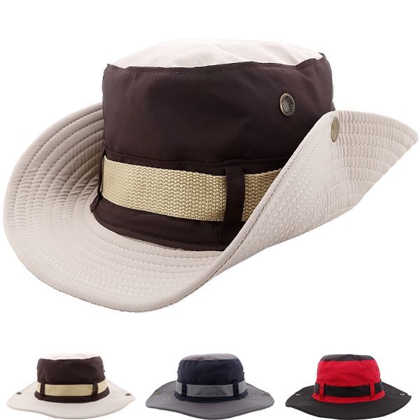 24 Pieces Quick Dry Men Summer Hat - Cowboy & Boonie Hat