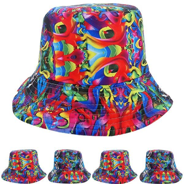 12 Pieces Tiger Face Print Reversible Bucket Hat Bucket Hats at
