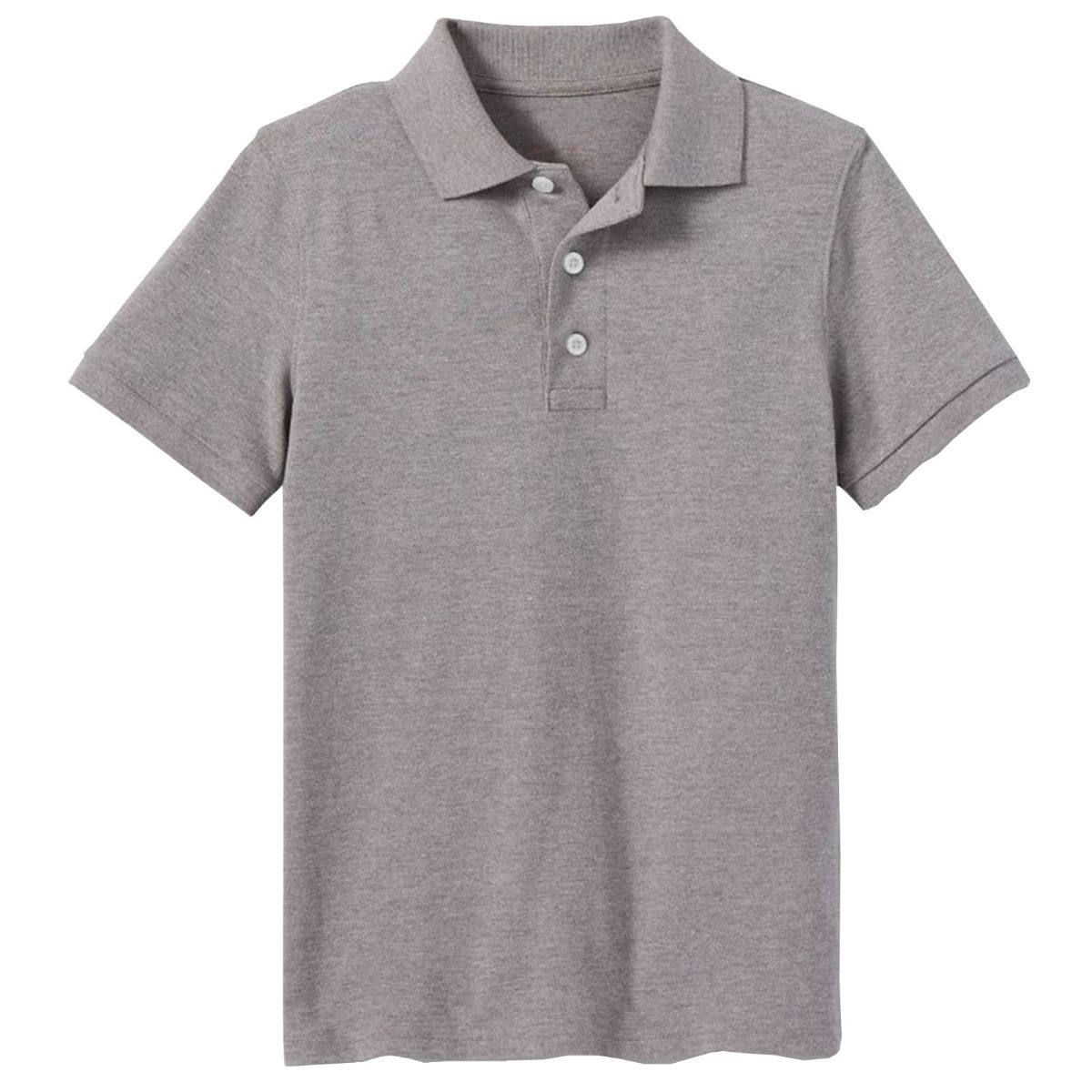 24 Pieces of Youth Polo Shirt Heather Grey In Size xs