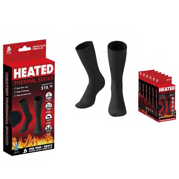 24 Pairs of Mens Heated Sox Socks Thermal Keeps Feet Warmer Heavy Duty