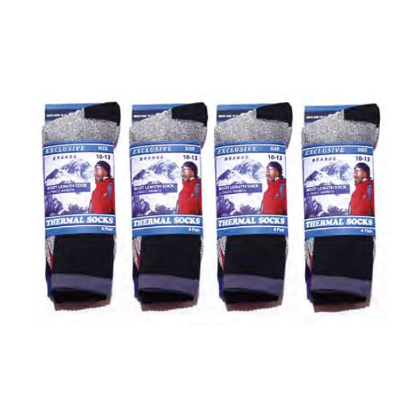 36 Pairs Mens Heated Sox Socks Thermal Keeps Feet Warmer Longer Value Pack Size 10-13 - Mens Thermal Sock