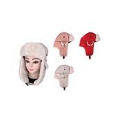 36 Pieces of Womens Trapper Hat With Lined Faux Fur, Pull On With Ear Flaps