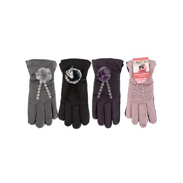 72 Wholesale Gloves Women' S Winter Short Wrist Thermal Warm Autumn