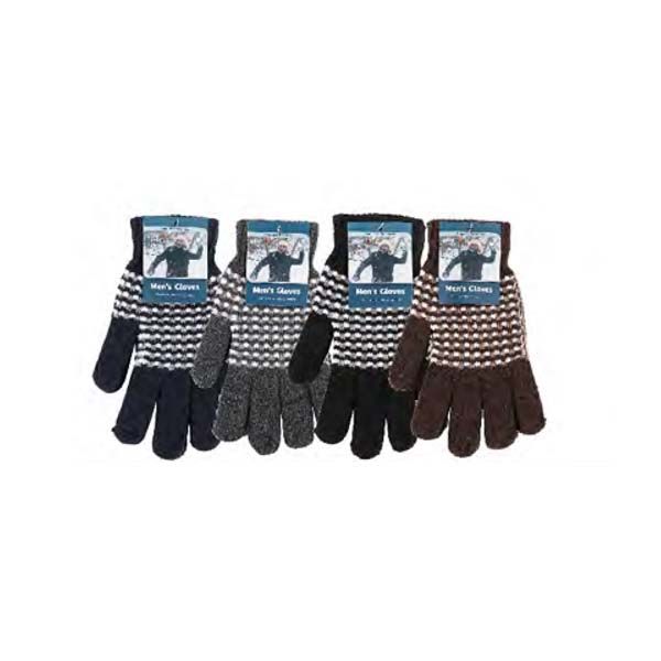 144 Wholesale Winter Knit Gloves For Men Warm Soft Assorted Color - at -  wholesalesockdeals.com