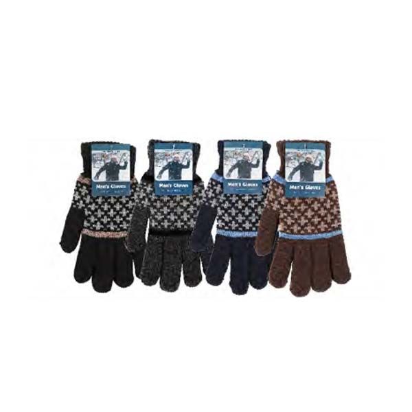 Men's Alpaca Wool Knitted Gloves – Winter Fleece, Warm, One Size