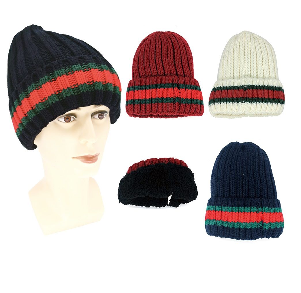 36 Pieces Adults Beanie Hat Fur Lined - Winter Beanie Hats