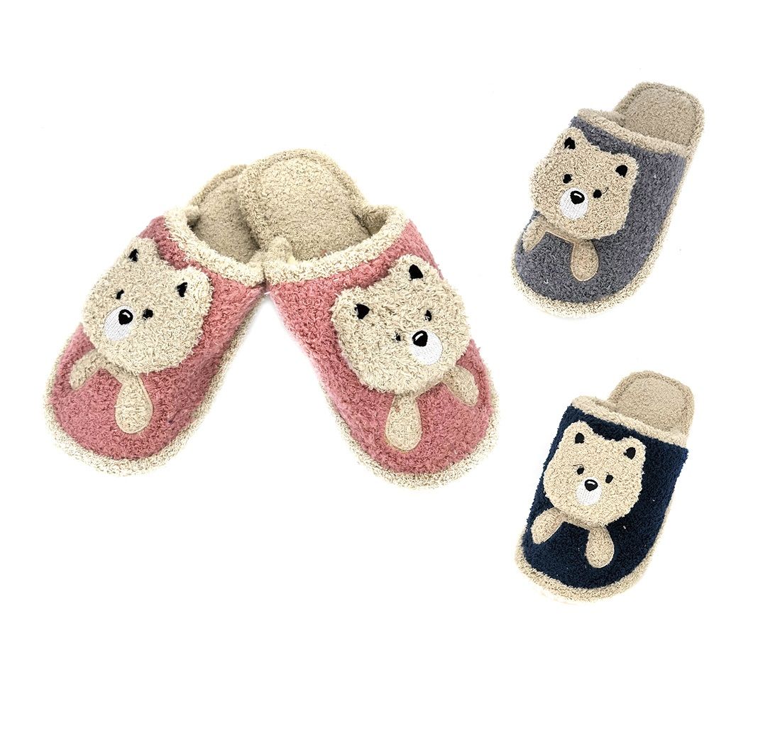 36 Wholesale Cute Animal Slippers Warm Winter Slippers Soft Fleece Plush House Slippers