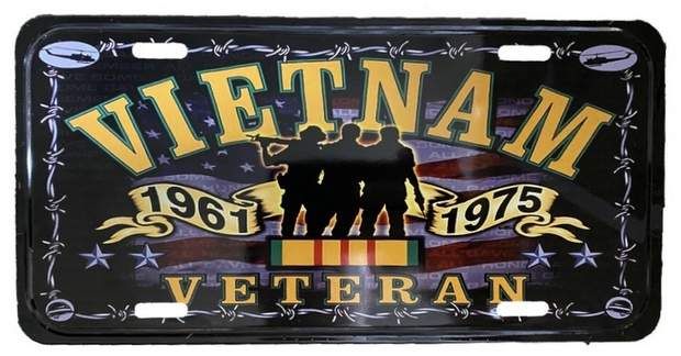 24 Pieces of License Plate Vietnam Veteran