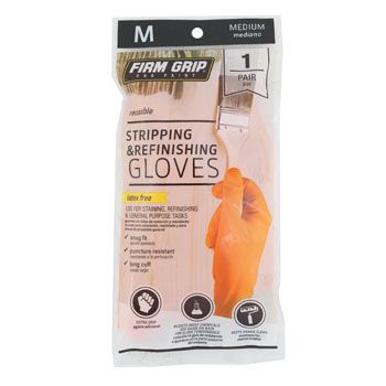 72 pieces of Gloves Firm Grip Orange Medium Stripping And Refinishing