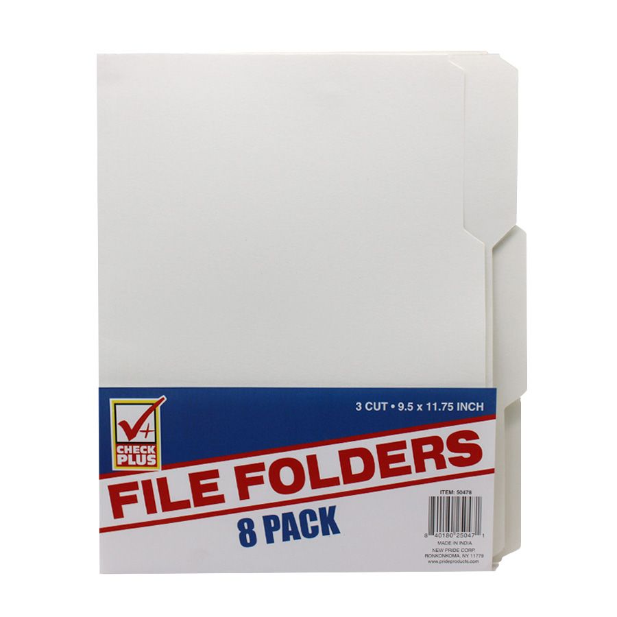 24 pieces of Check Plus Manila File Folder