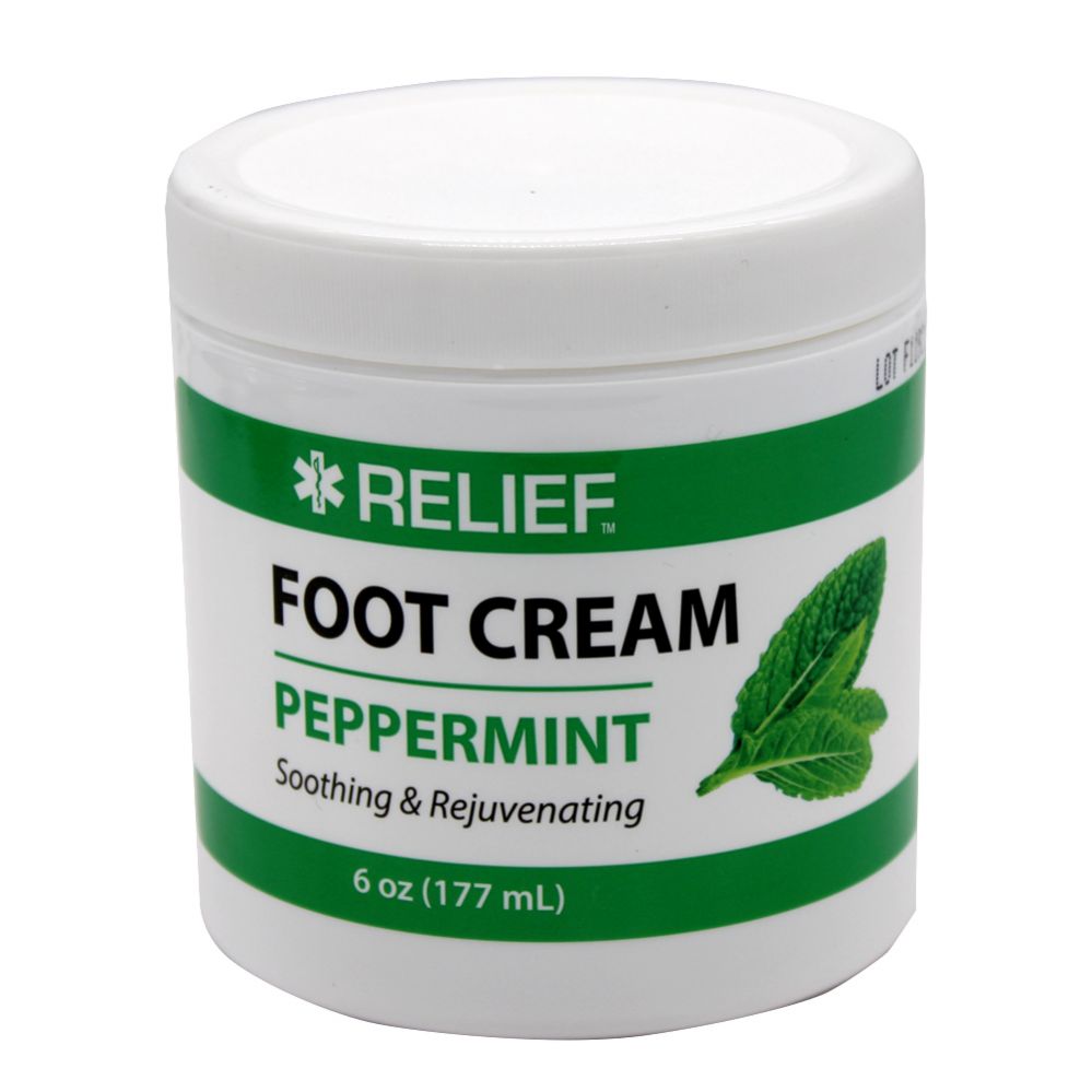 12 Wholesale Relief Foot Cream 6 Oz Pepperm