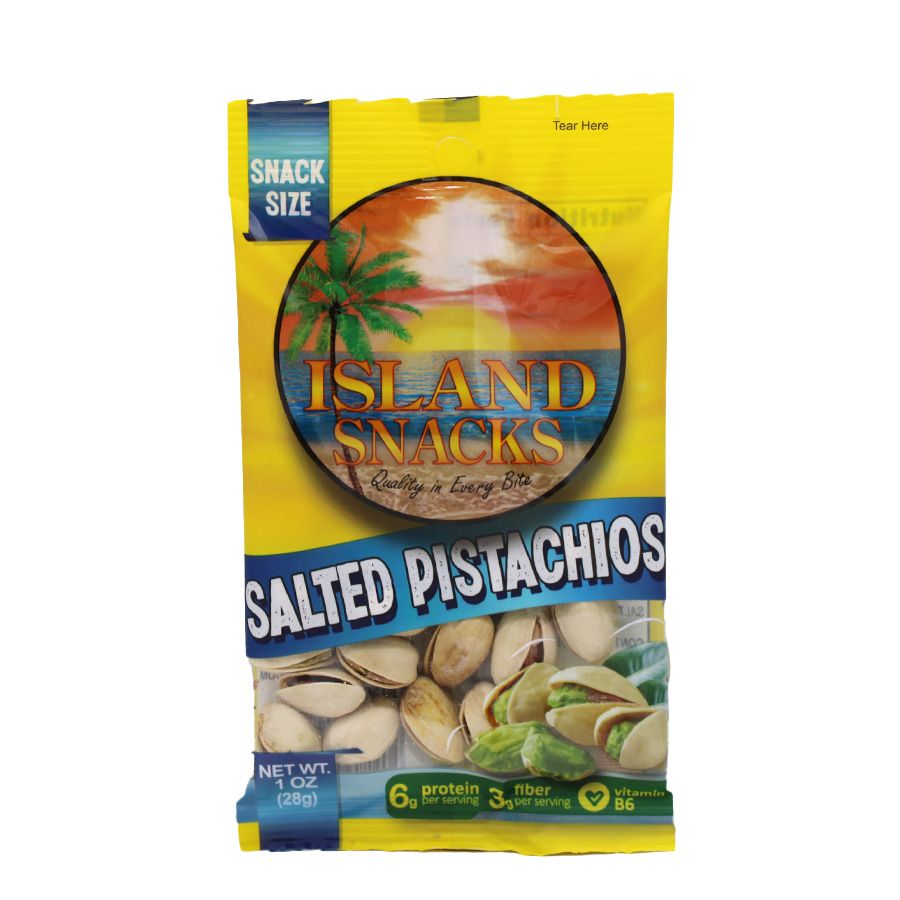 12 pieces Island Snacks Salted Pistachio - Food & Beverage