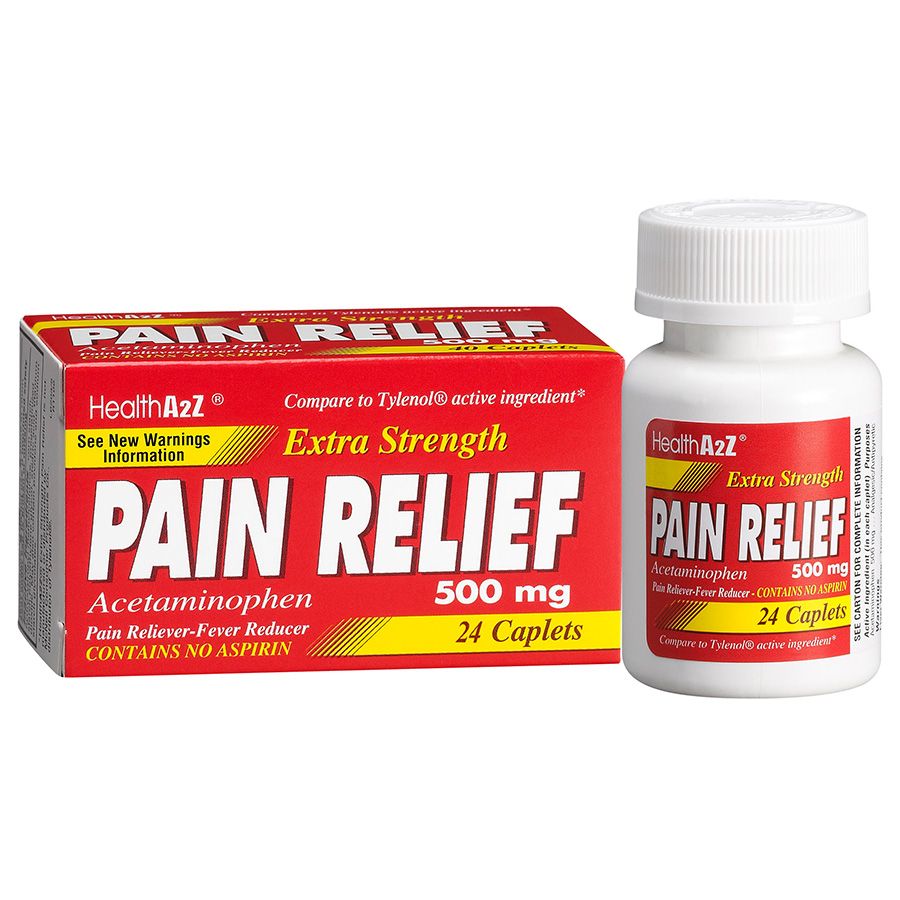 24 pieces Health A2z Pain Relief 500mg 2 Pain and Allergy Relief at