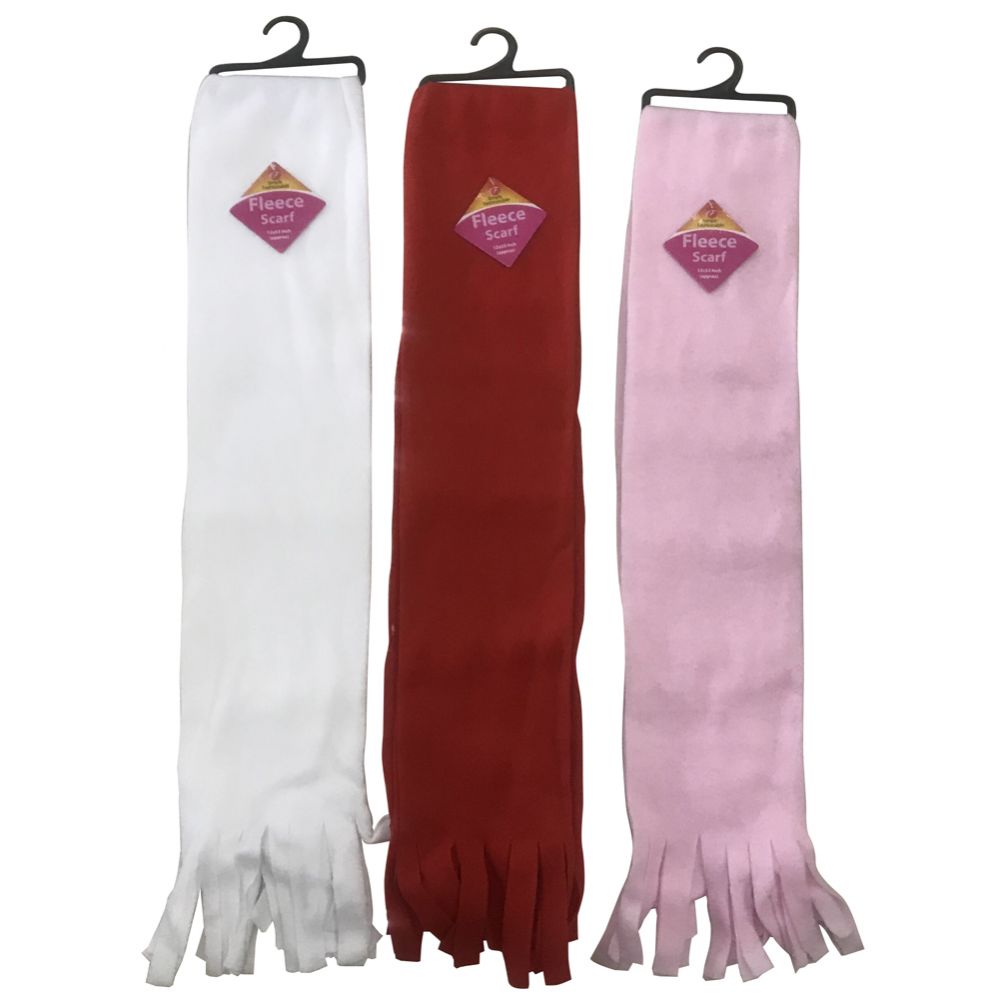 48 pieces of Simply Fashion Fleece Scarf 1p