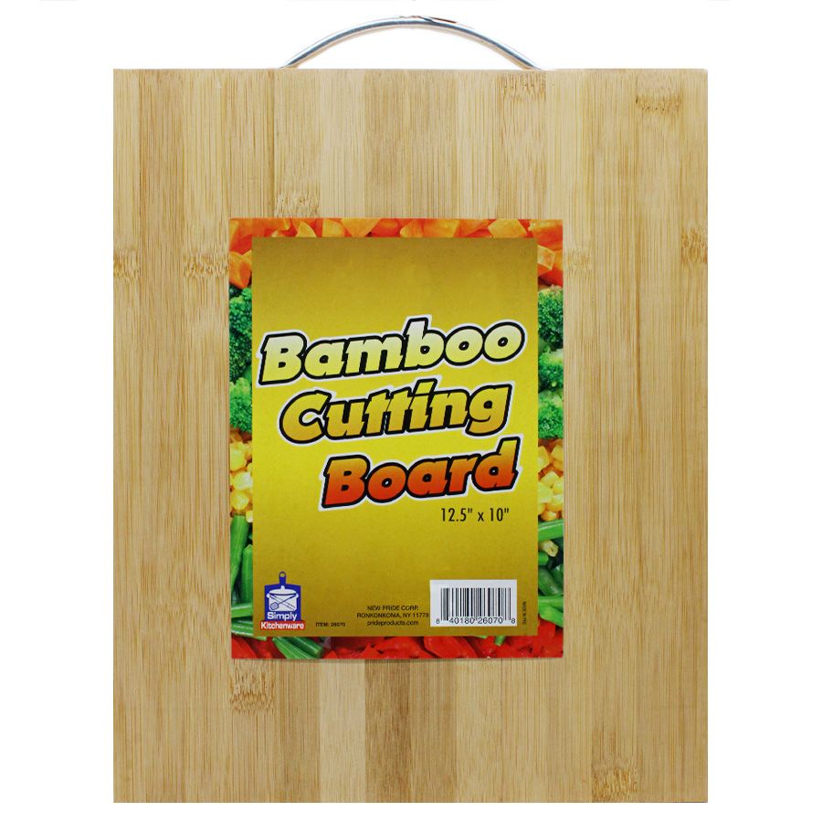 24 Bulk Simply Kitchenware Cutting Board 12.5 X 10 In Bamboo - at