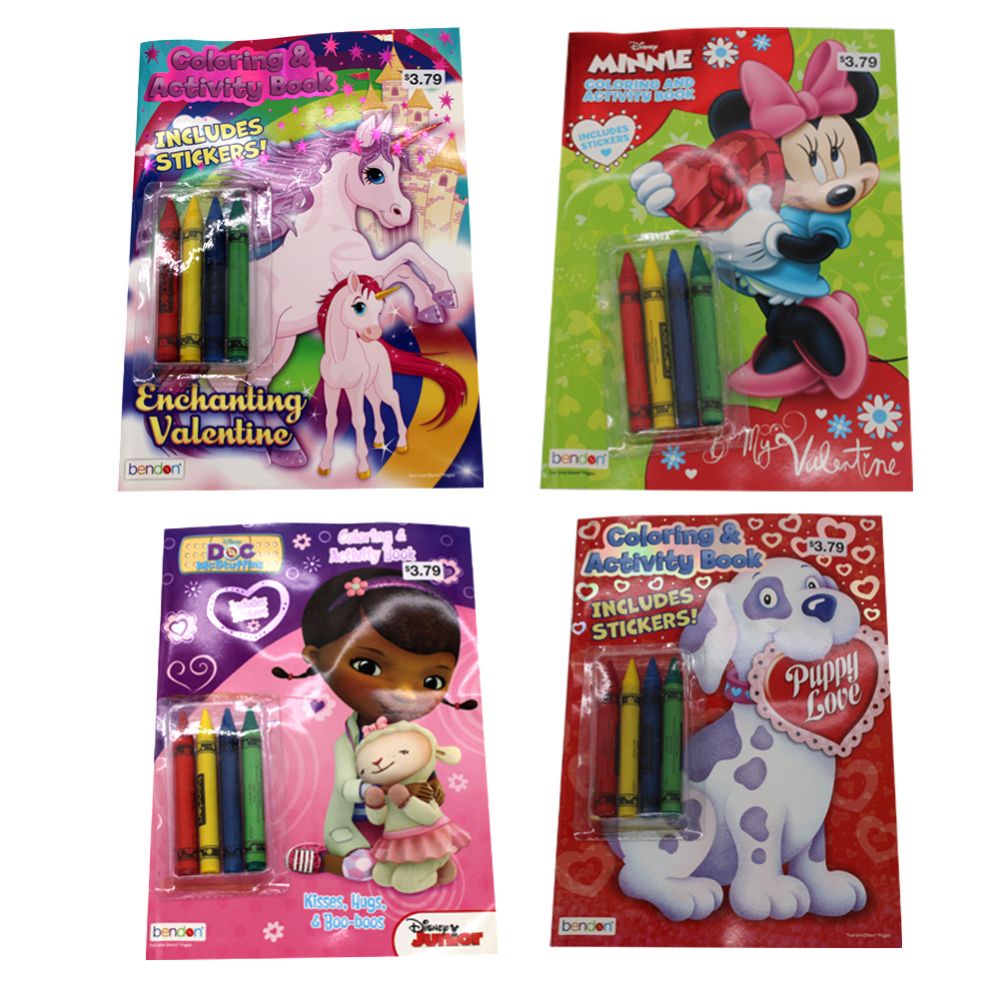 36 Wholesale Coloring Book With Crayon Vale at