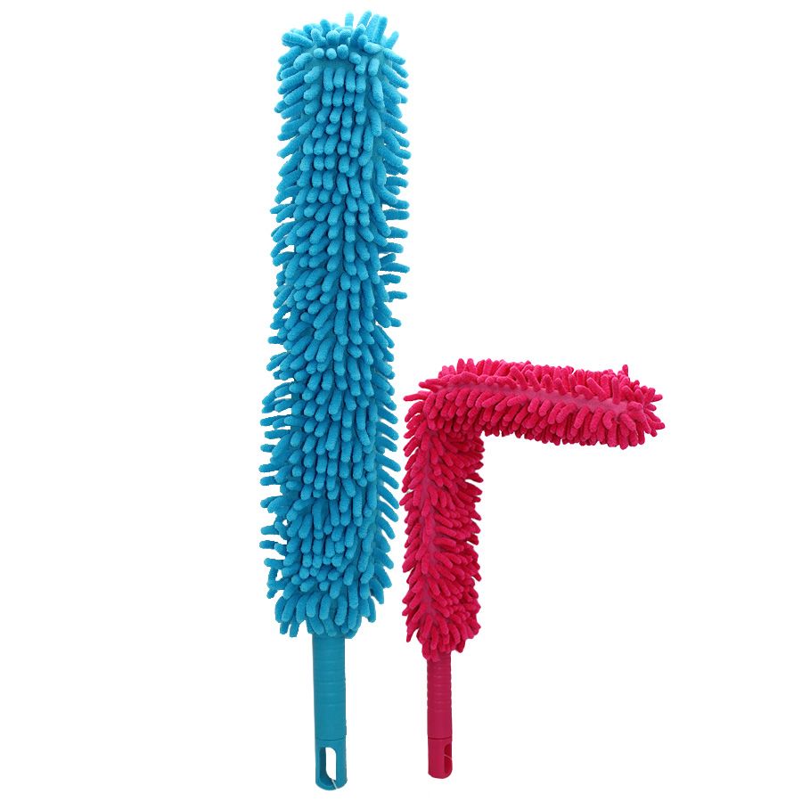 24 pieces of Ezduzzit Chenille Duster 23.75 In With Metal Handle Assorted Colors