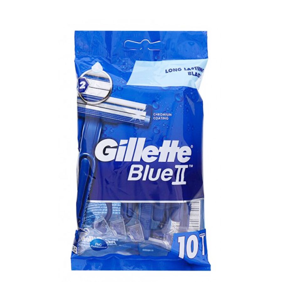 12 Wholesale Gillette Blades 10ct Blue Ii C
