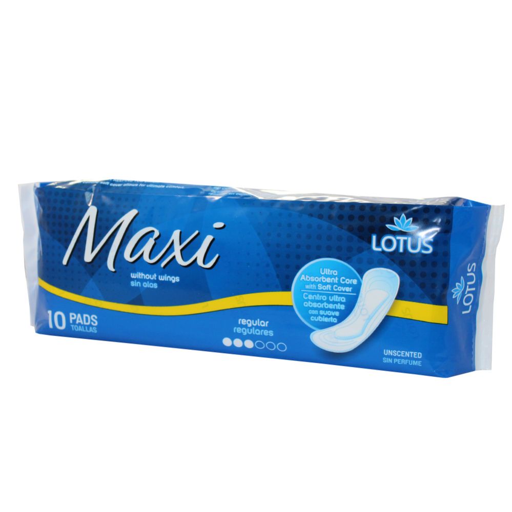 48 pieces of Lotus Maxi Super Power Without Wing 10 Pc Day Use