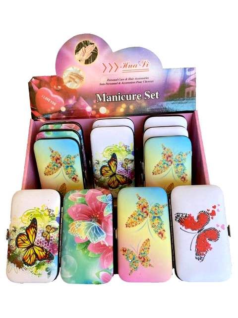 36 Wholesale 9 Piece Butterfly Manicure Care Set