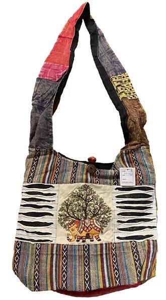 10 Wholesale Tie Dye Tree Of Life Nepal Hobo Bags - at 