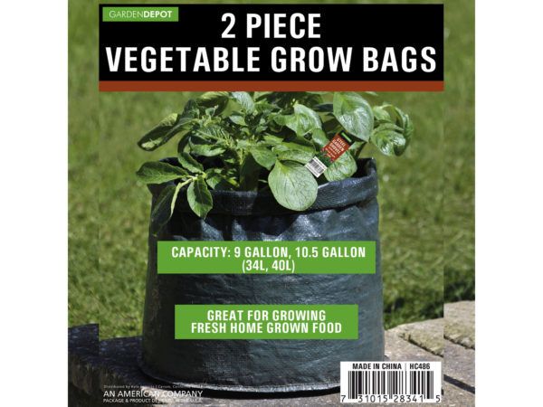 24 Wholesale 2 Pack Vegetable Grow Bags - at 