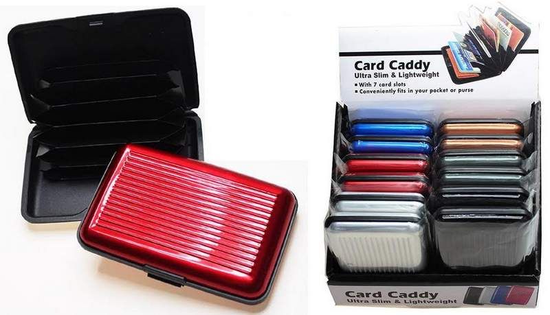 60 Pieces of Card Wallet With Assorted Solid Color One Dozen In A Display