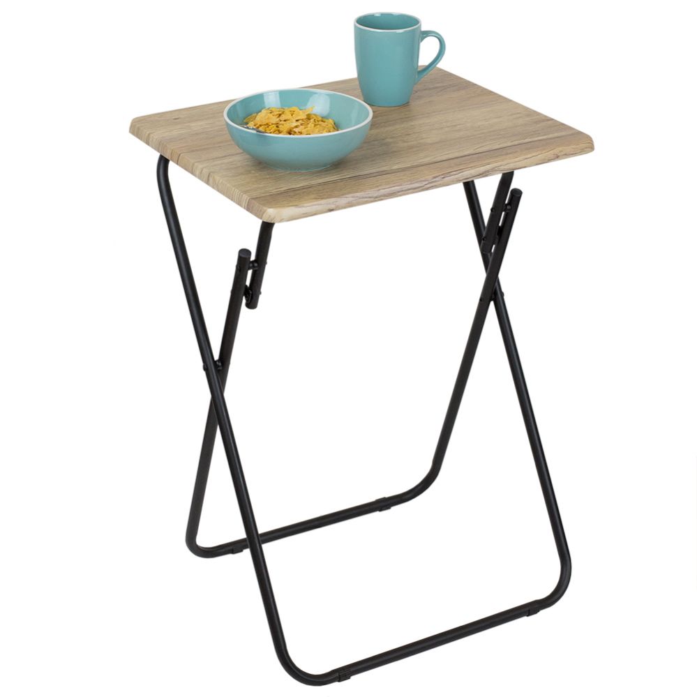 6 pieces of Home Basics MultI-Purpose Foldable Table, Rustic