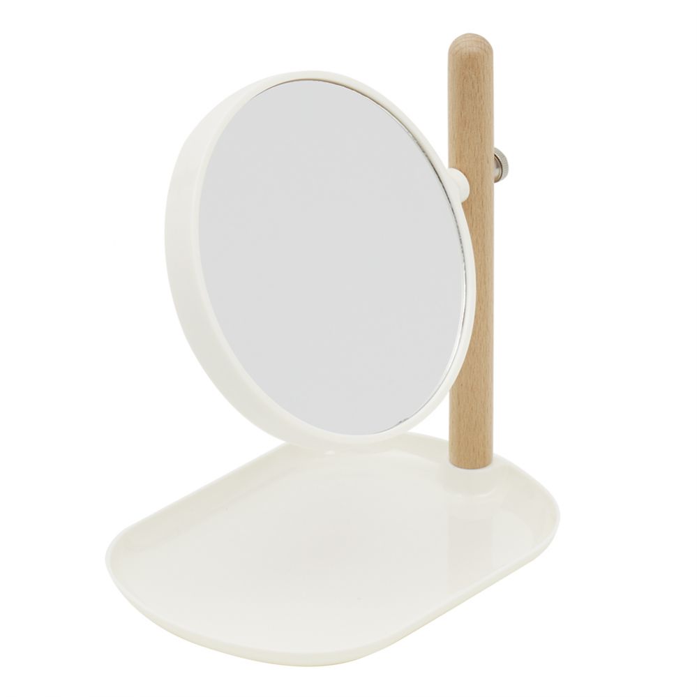 12 pieces of Home Basics Cosmetic Mirror With Tray, (2x Magnification), Ivory