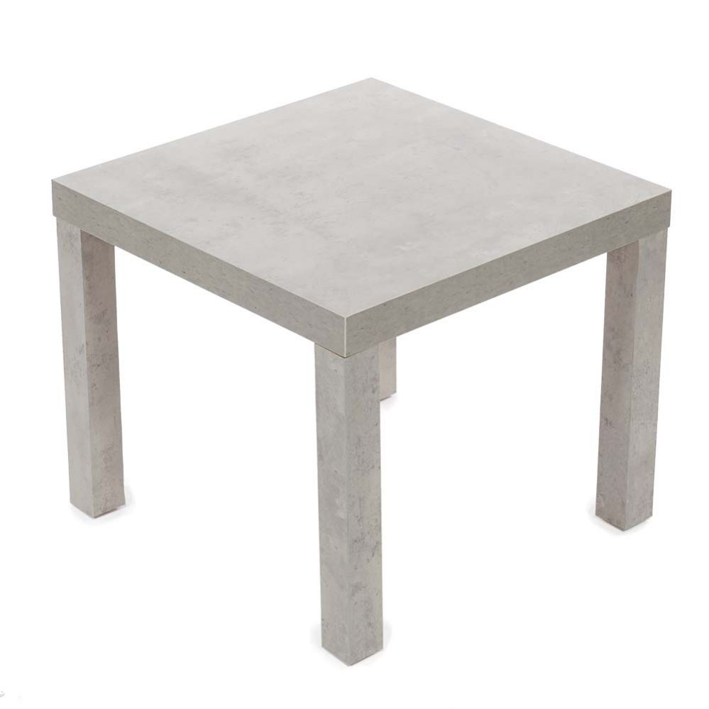 6 pieces of Home Basics Square Side Table, Grey