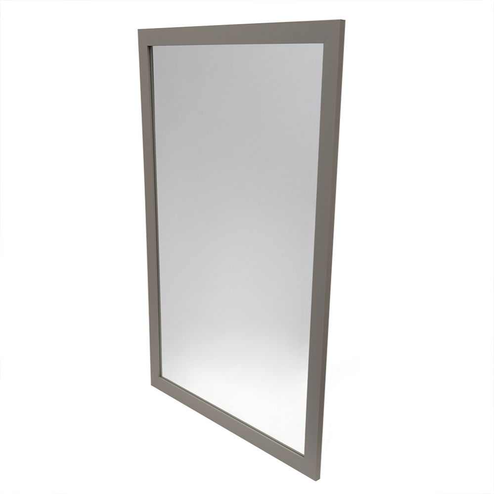4 pieces Home Basics 24" x 36" Wall Mirror, Grey - Home Accessories