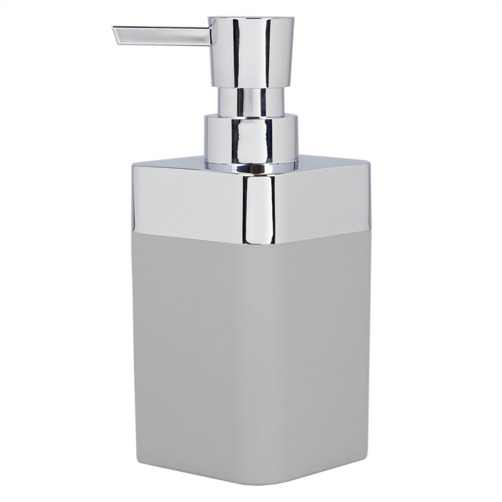 12 pieces of Home Basics Skylar 10 Oz. Abs Plastic Soap Dispenser, Grey