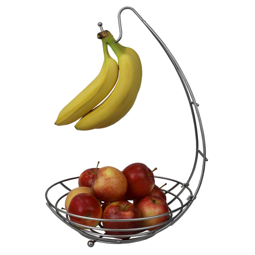 6 pieces Home Basics Simplicity Open Steel Wire Fruit Bowl with