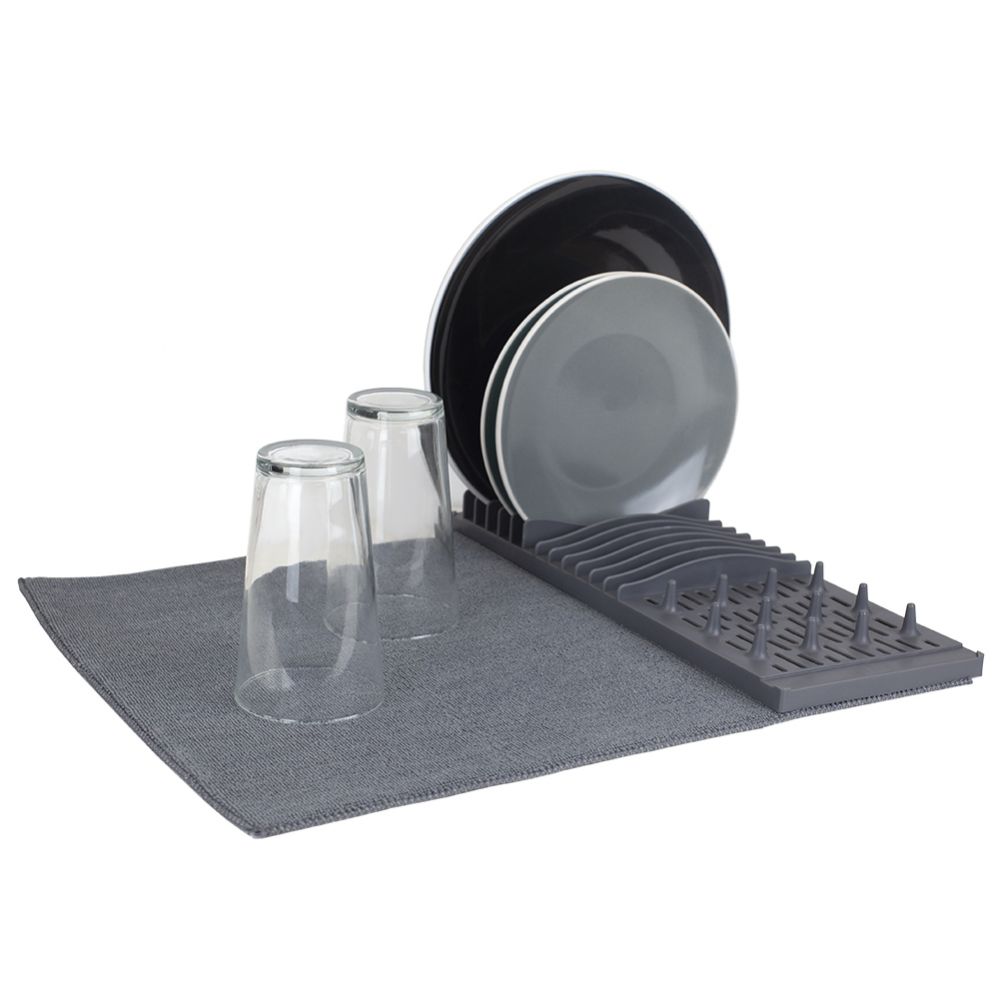 Home Basics Highly Absorbent Jumbo Microfiber Dish Drying Mat