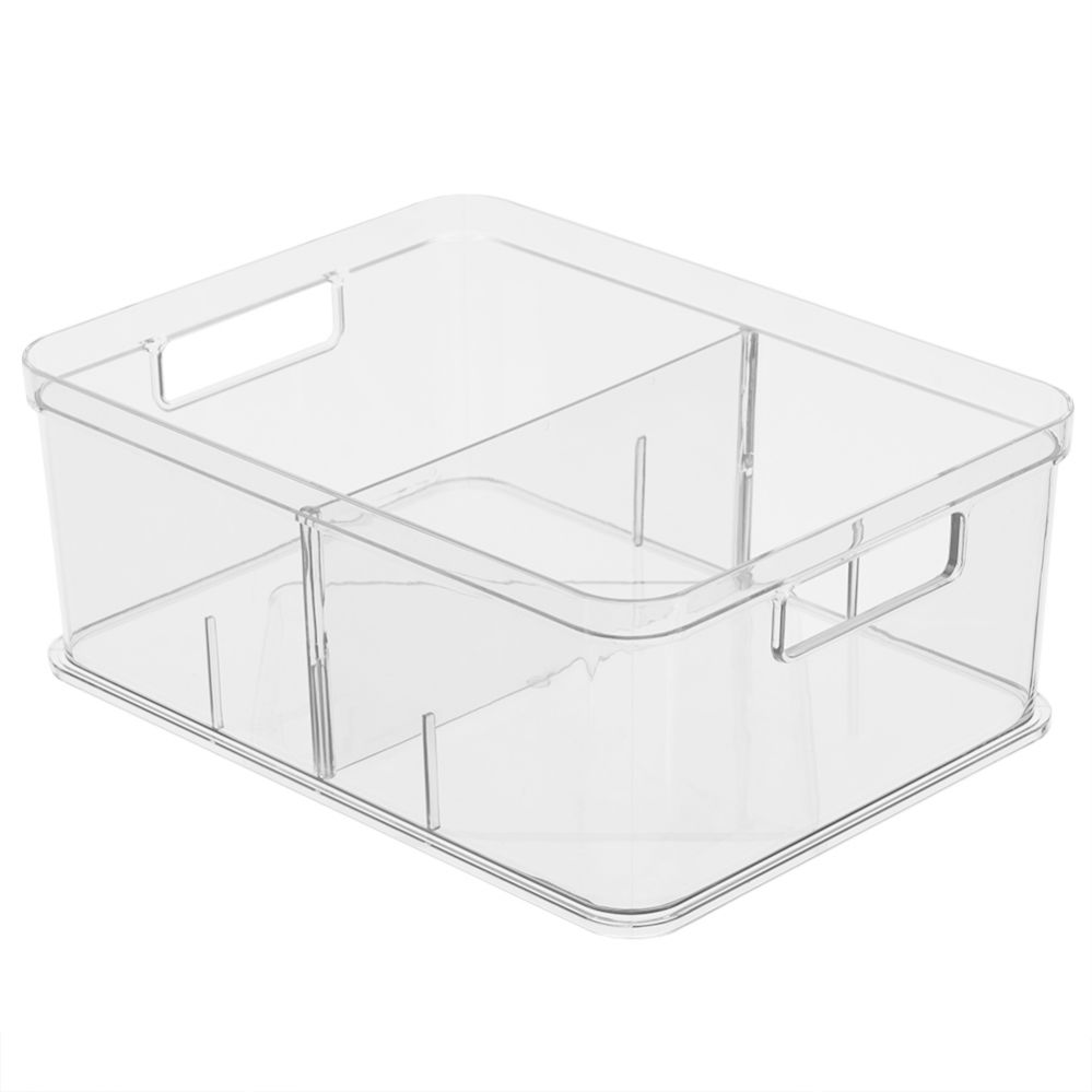 12 Wholesale Home Basics 5.67 Gal. Plastic Storage Bin, Clear - at 